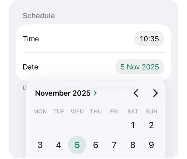 Date-based alarms