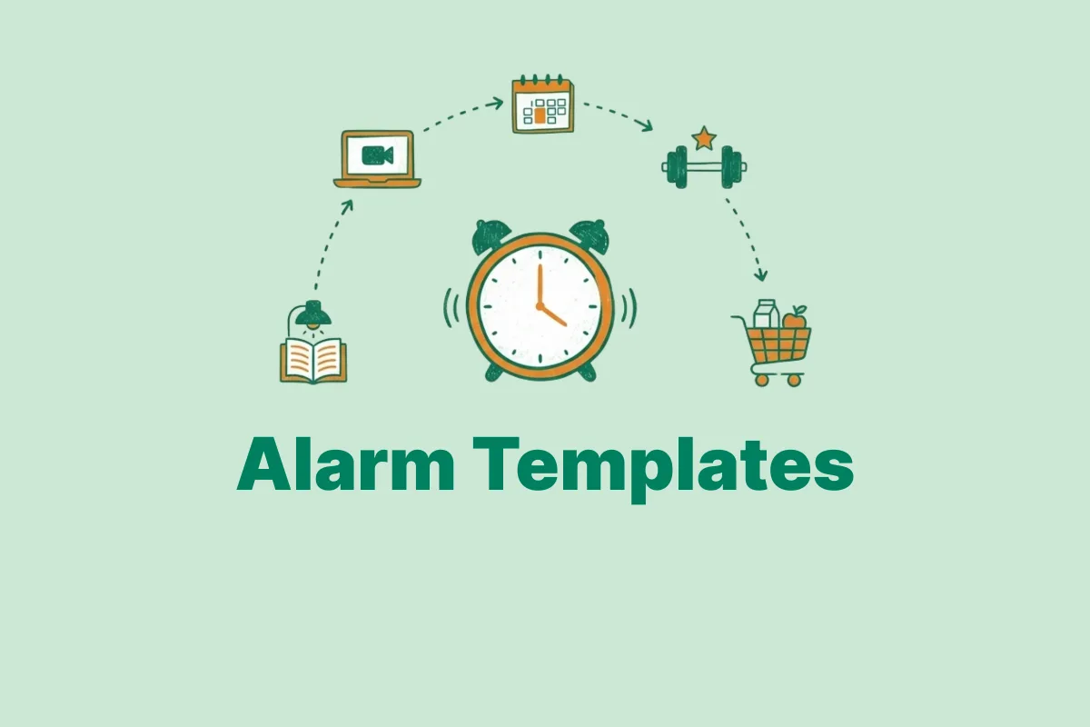 Alarm Templates Are Here: Set Alarms & Countdowns in Seconds