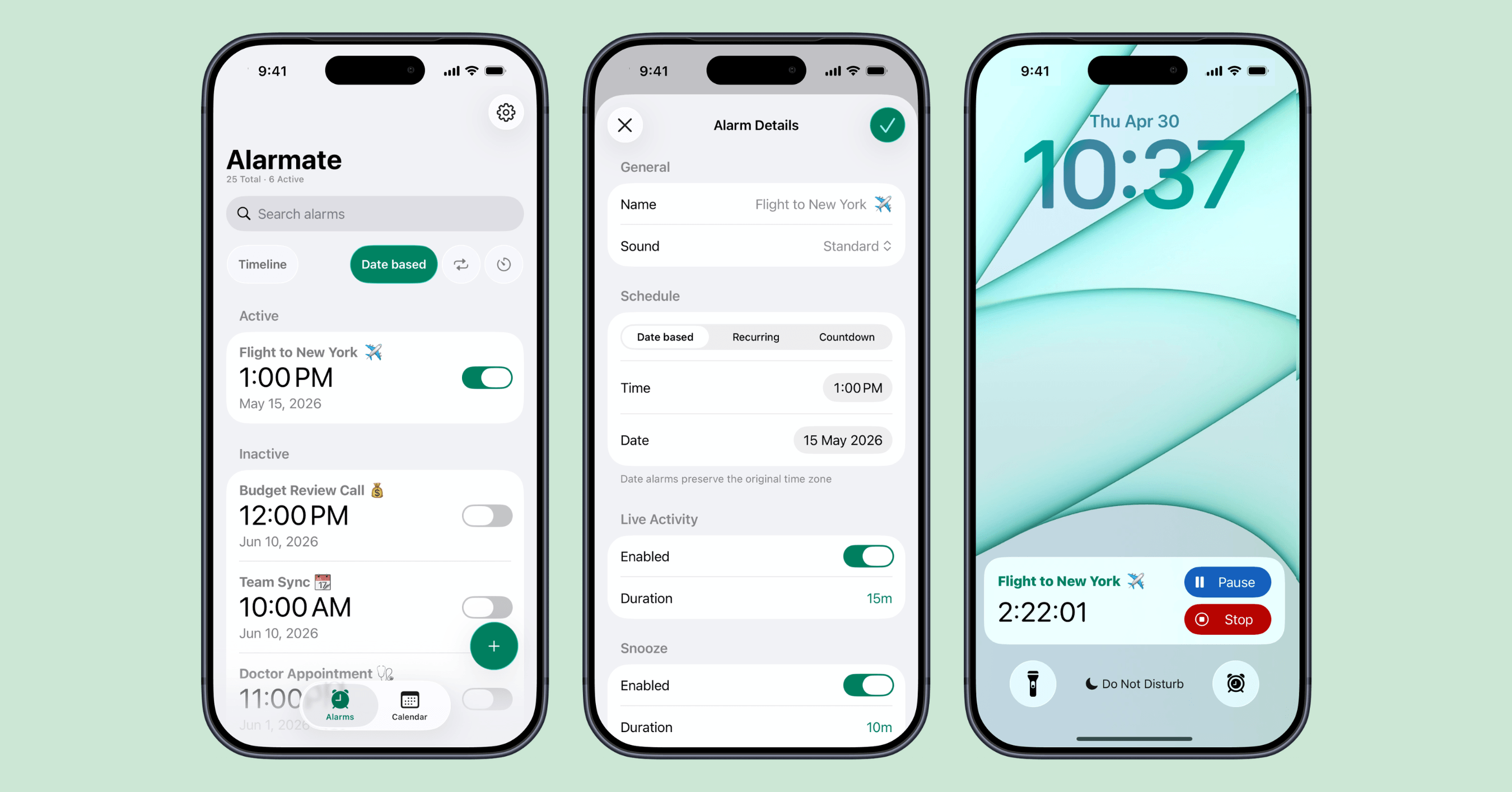 Customizing Live Activity to Start 3 Hours Before Your Flight